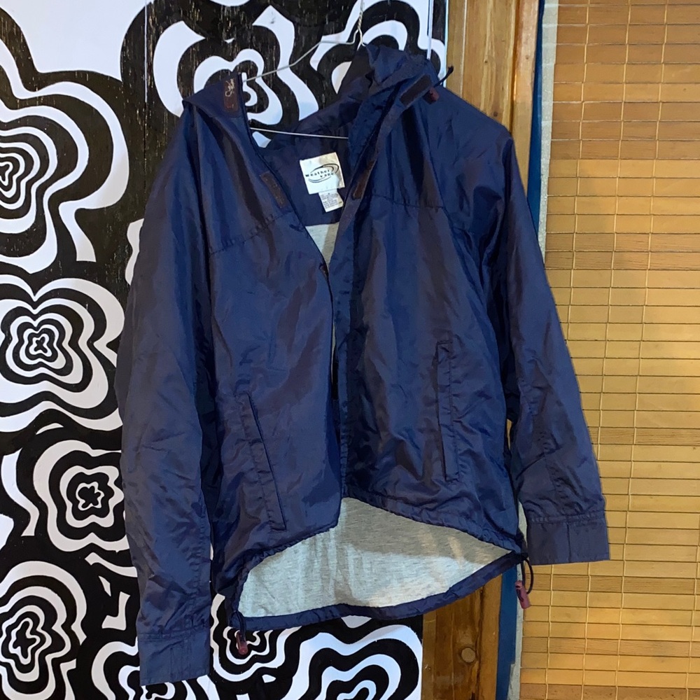 Women's Navy Rain Jacket